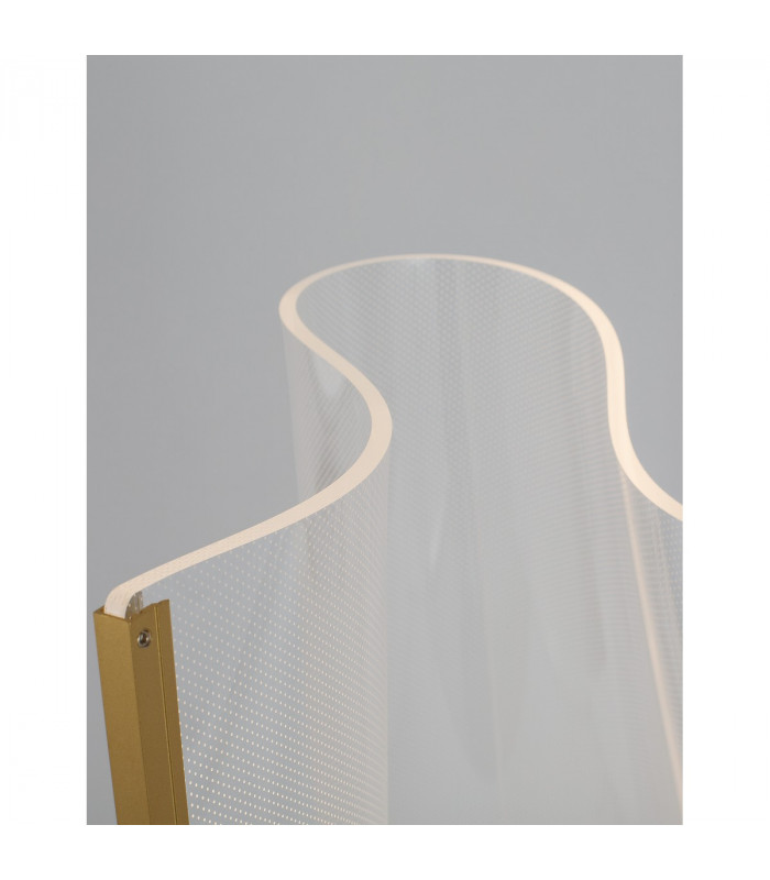 Siderno LED Integrated Floor Lamp Gold Aluminium LED 31W 2517Lm 3000K-5