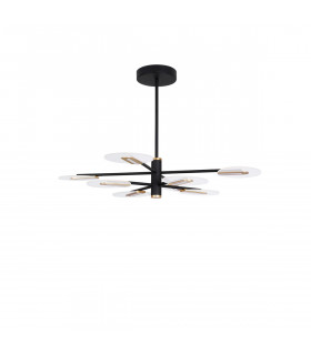 Siderno Integrated LED Pendant Ceiling Light Black G old Aluminium LED 56W 3605Lm 3000K-1