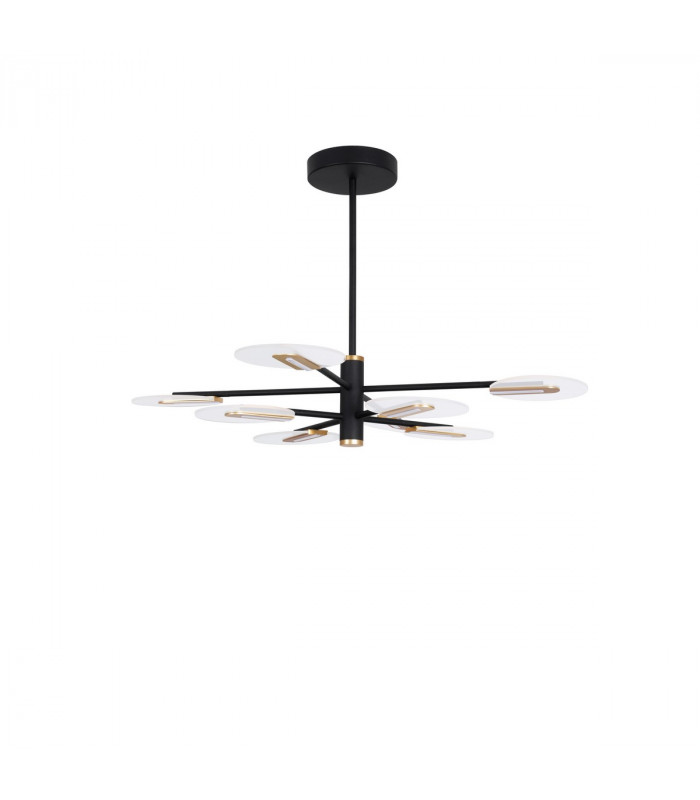 Siderno Integrated LED Pendant Ceiling Light Black G old Aluminium LED 56W 3605Lm 3000K-1
