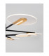 Siderno Integrated LED Pendant Ceiling Light Black G old Aluminium LED 56W 3605Lm 3000K-2