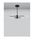Siderno Integrated LED Pendant Ceiling Light Black G old Aluminium LED 56W 3605Lm 3000K-3