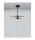 Siderno Integrated LED Pendant Ceiling Light Black G old Aluminium LED 56W 3605Lm 3000K-4