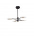 Siderno Integrated LED Pendant Ceiling Light Black G old Aluminium LED 42W 2680Lm 3000K-1