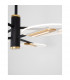 Siderno Integrated LED Pendant Ceiling Light Black G old Aluminium LED 42W 2680Lm 3000K-5