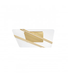 Siderno Integrated LED Semi Flush Light Gold Aluminium LED 96W 5788Lm 3000K-1