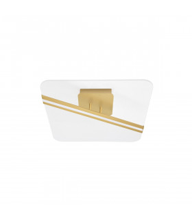 Siderno Integrated LED Semi Flush Light Gold Aluminium LED 33W 2162Lm 3000K-1