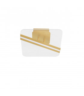 Siderno Integrated LED Semi Flush Light Gold Aluminium LED 21W 1402Lm 3000K-1