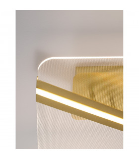 Siderno Integrated LED Semi Flush Light Gold Aluminium LED 21W 1402Lm 3000K-2