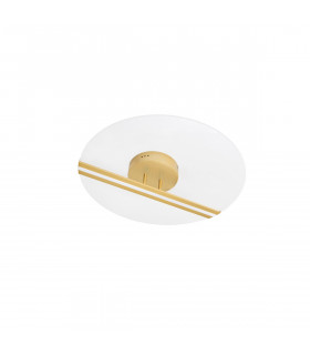 Siderno Integrated LED Semi Flush Light Gold Aluminium LED 30W 1869Lm 3000K-1