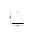 Courtez Integrated LED Pendant Ceiling Light Bronze Aluminium LED 45W 3375Lm 3000K 60-4