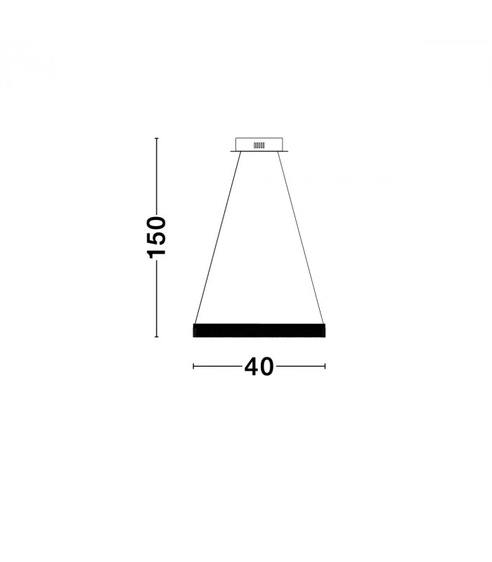 Courtez Integrated LED Pendant Ceiling Light Bronze Aluminium LED 30W 2250Lm 3000K-5