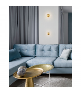 Esil Recessed Wall Lamp Clear Glass Brass Gold Aluminium LED 4W 245Lm 3000K-2