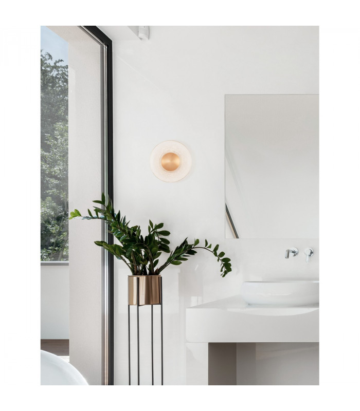 Esil Recessed Wall Lamp Clear Glass Brass Gold Aluminium LED 8W 536Lm 3000K-2