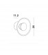 Esil Recessed Wall Lamp Clear Glass Brass Gold Aluminium LED 8W 536Lm 3000K-4