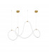 Cerelia Integrated LED Pendant Ceiling Light Dimmable Brass Gold Metal LED 57W 189Lm 3000K L : 150-1