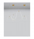 Cerelia Integrated LED Pendant Ceiling Light Dimmable Brass Gold Metal LED 57W 189Lm 3000K L : 150-3