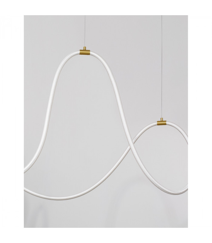 Cerelia Integrated LED Pendant Ceiling Light Dimmable Brass Gold Metal LED 57W 189Lm 3000K L : 150-5