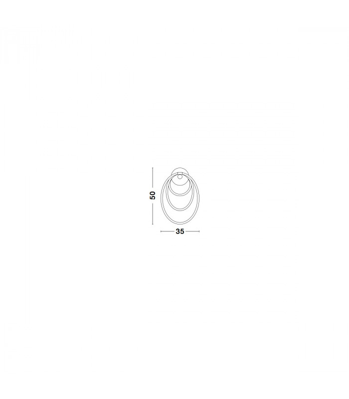 Cerelia Integrated LED Wall Lamp Brass Gold Metal LED 29.5W 1861Lm 3000K-6