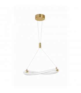 Cerelia Integrated LED Pendant Ceiling Light Brass Gold Metal LED 15W 1160Lm 3000K-1