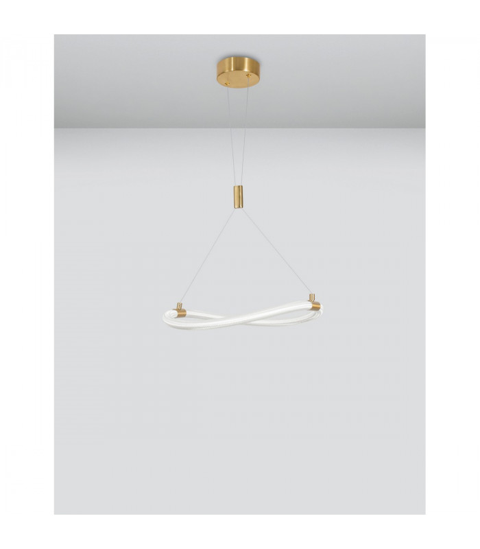 Cerelia Integrated LED Pendant Ceiling Light Brass Gold Metal LED 15W 1160Lm 3000K-3