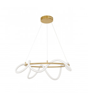 Cerelia Integrated LED Pendant Ceiling Light Dimmable Brass Gold Metal LED 34W 2271Lm 3000K-1