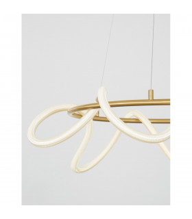Cerelia Integrated LED Pendant Ceiling Light Dimmable Brass Gold Metal LED 34W 2271Lm 3000K-2