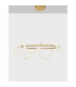 Cerelia Integrated LED Pendant Ceiling Light Dimmable Brass Gold Metal LED 34W 2271Lm 3000K-4