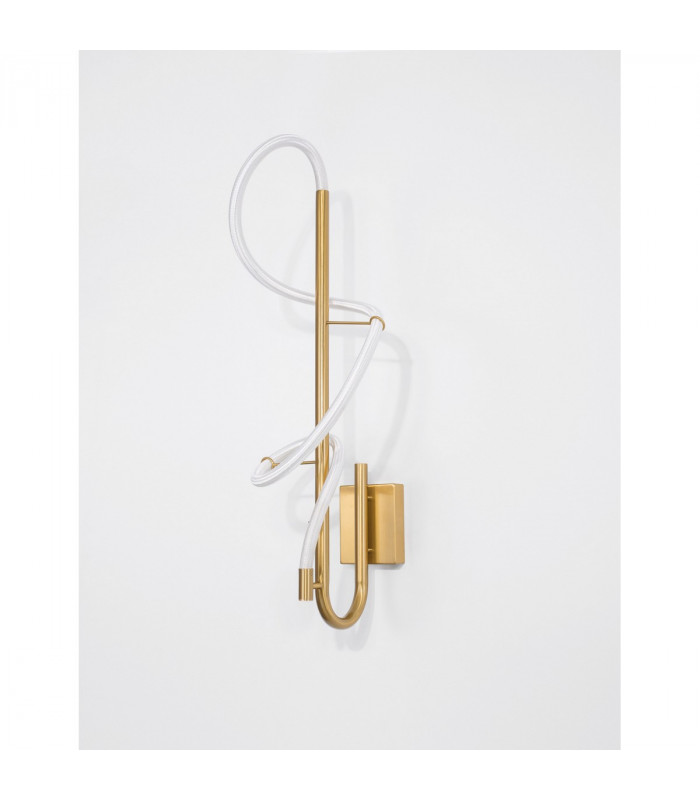 Cerelia Integrated LED Wall Lamp Brass Gold Metal LED 17.7W 1146Lm 3000K-3
