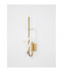 Cerelia Integrated LED Wall Lamp Brass Gold Metal LED 17.7W 1146Lm 3000K-4