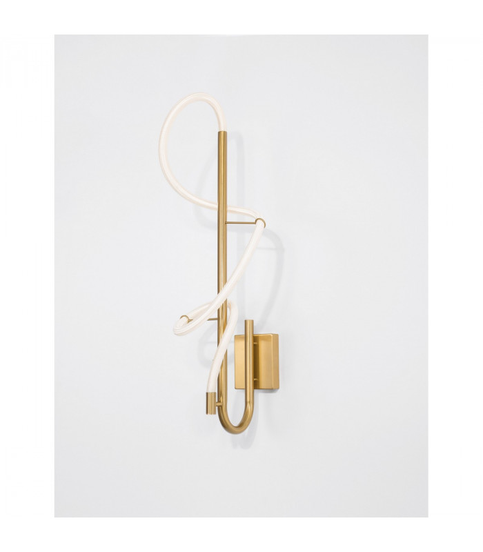 Cerelia Integrated LED Wall Lamp Brass Gold Metal LED 17.7W 1146Lm 3000K-4
