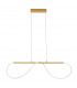 Tiriac Integrated LED Pendant Ceiling Light Gold Aluminium LED 29W 3145Lm 3000K-1