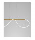 Tiriac Integrated LED Pendant Ceiling Light Gold Aluminium LED 29W 3145Lm 3000K-2
