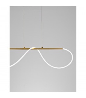 Tiriac Integrated LED Pendant Ceiling Light Gold Aluminium LED 29W 3145Lm 3000K-2