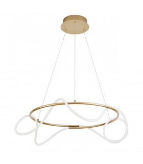 Tiriac Integrated LED Pendant Ceiling Light Gold Aluminium LED 43W 4581Lm 3000K-1