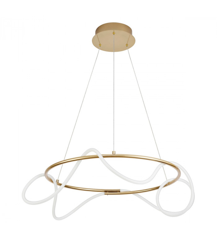 Tiriac Integrated LED Pendant Ceiling Light Gold Aluminium LED 43W 4581Lm 3000K-1