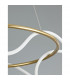 Tiriac Integrated LED Pendant Ceiling Light Gold Aluminium LED 43W 4581Lm 3000K-4