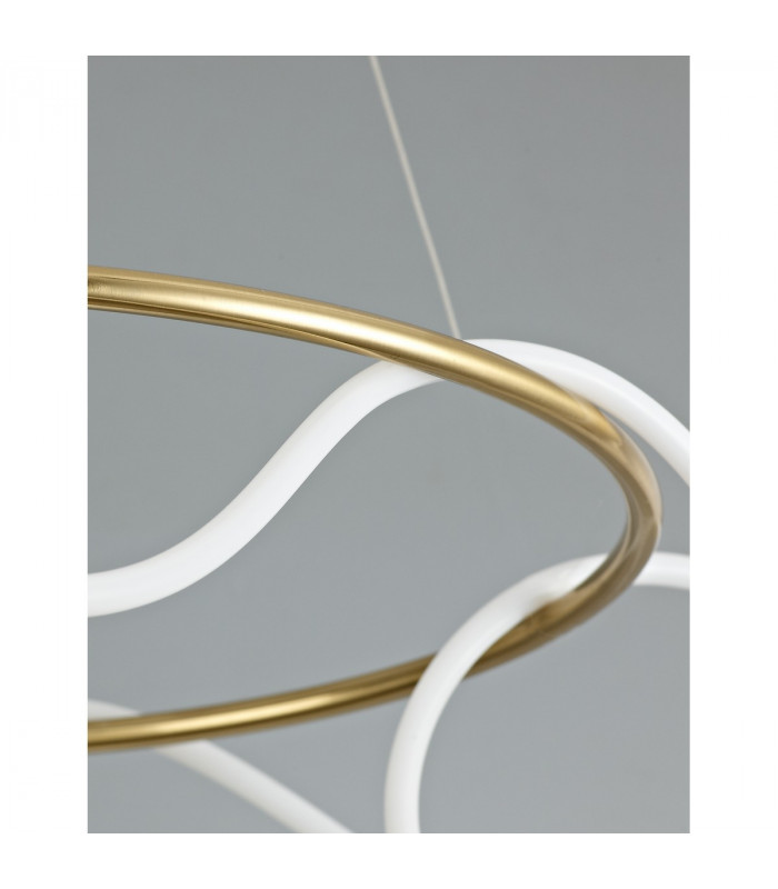 Tiriac Integrated LED Pendant Ceiling Light Gold Aluminium LED 43W 4581Lm 3000K-4