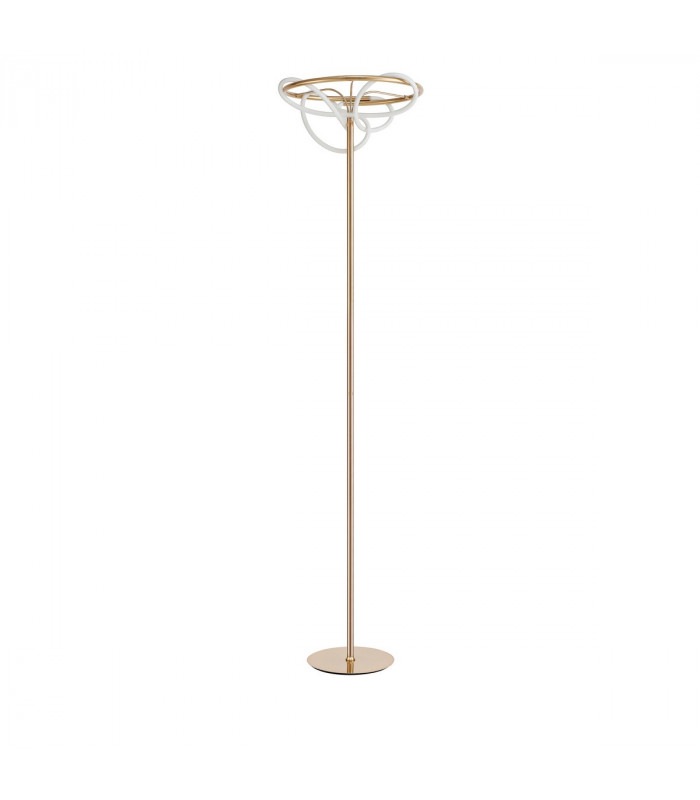 Tiriac LED Integrated Floor Lamp Gold Aluminium LED 28W 2783Lm 3000K-1