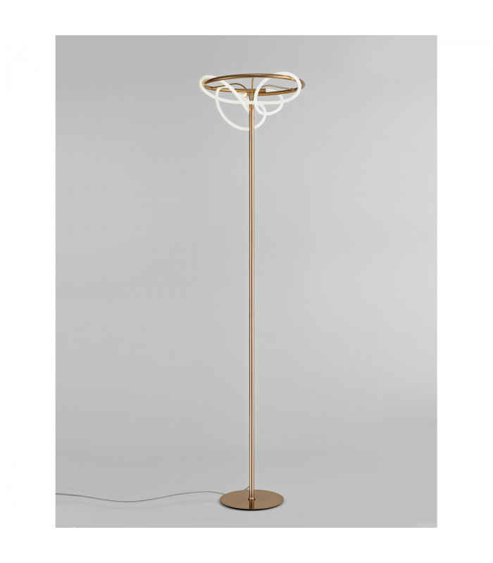 Tiriac LED Integrated Floor Lamp Gold Aluminium LED 28W 2783Lm 3000K-2