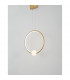 Celia Integrated LED Pendant Ceiling Light Dimmable Black Aluminium Opal Glass LED 25.6W 1370Lm 3000K-5