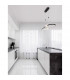 Celia Bar Pendant Ceiling Light Dimmable Black Aluminium Opal Glass LED 44.2W 2660Lm 3000K 100-2