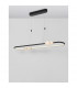 Celia Bar Pendant Ceiling Light Dimmable Black Aluminium Opal Glass LED 44.2W 2660Lm 3000K 100-5