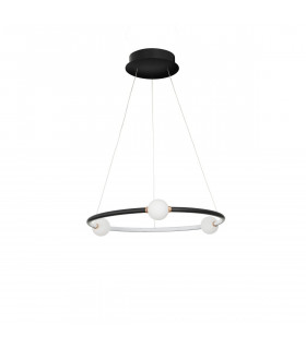 Celia Integrated LED Pendant Ceiling Light Dimmable Black Aluminium Opal Glass LED 36W 2036Lm 3000K-1