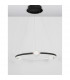 Celia Integrated LED Pendant Ceiling Light Dimmable Black Aluminium Opal Glass LED 36W 2036Lm 3000K-4