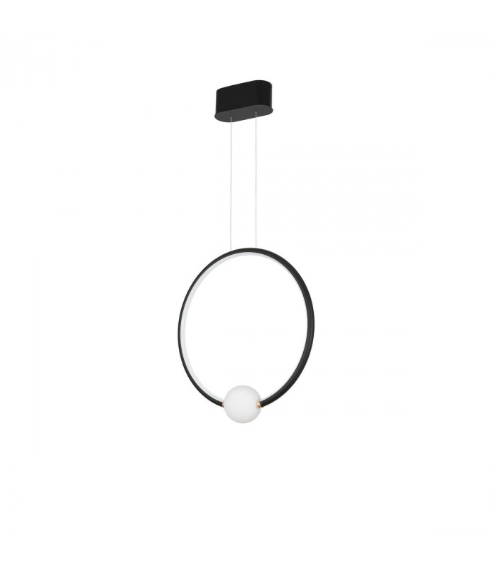 Celia Integrated LED Pendant Ceiling Light Dimmable Satin Gold Aluminium Opal Glass LED 25.6W 1370Lm 3000K-1