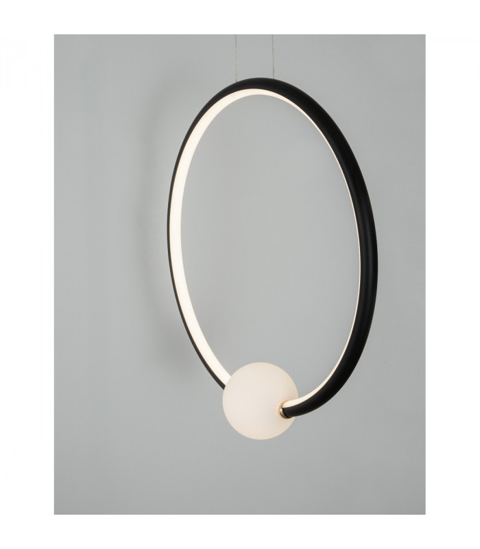 Celia Integrated LED Pendant Ceiling Light Dimmable Satin Gold Aluminium Opal Glass LED 25.6W 1370Lm 3000K-6
