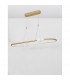 Celia Bar Pendant Ceiling Light Dimmable Satin Gold Aluminium Opal Glass LED 44.2W 2660Lm 3000K 100-4