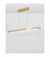 Celia Bar Pendant Ceiling Light Dimmable Satin Gold Aluminium Opal Glass LED 44.2W 2660Lm 3000K 100-5