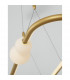 Celia Bar Pendant Ceiling Light Dimmable Satin Gold Aluminium Opal Glass LED 44.2W 2660Lm 3000K 100-7