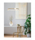 Celia Integrated LED Pendant Ceiling Light Dimmable Satin Gold Aluminium Opal Glass LED 36W 2036Lm 3000K-2